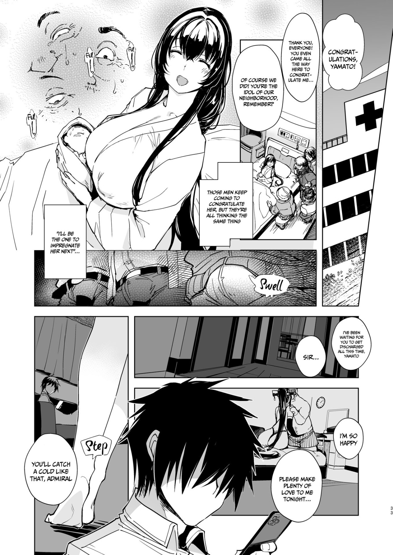 Hentai Manga Comic-Report of the Secretary Kashima 4-Read-32